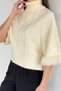 Gülseli Women's Turtleneck Sweater with Plush Detail - 3