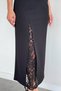 Women's Lace Detailed Skirt with Belt Accessories - 4