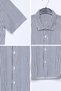 Men's Striped Short Sleeve Linen Shirt - 3