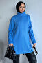 Gülseli Turtleneck Slit Hijab Knitwear Tunic - 2