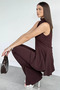 Women's Stand Collar Blouse with Elastic Waist and Gathered Cuffs Trousers Two-Piece Set