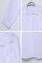 Pearl Embellished Hijab Shirt Tunic with Shoulder Gathering - 4