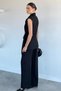 Women's Double-Breasted Collar Gold Detailed Vest and Elastic Waist Trousers Two-Piece Set - 4