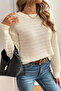 Gülseli Self-Patterned Knitwear Blouse with Back Bow - 3