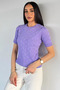 Gülseli Women's Stoned Short Sleeve Knitwear Blouse - 2