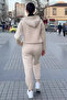 Women's Three-Thread Ruffled Tracksuit Set - 4