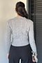 Knitted Patterned Women's Knitwear Cardigan (Available in S, M, L) - 4