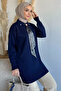 Gülseli Polo Collar Hijab Accessory Tunic with Scarf Accessory