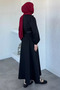 Elastic Waist Belt Accessory Skirt Shirt Hijab Double Set - 4