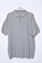 Men's Polo Collar Half Zip Knitwear T-Shirt - 4
