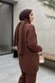 Hair Braided Scarf Tunic Trousers Hijab Knitwear Three-Piece Set - 6