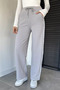 Women's High Waist Side Stripe Elastic Waist Palazzo Sweatpants - 2