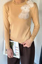 Women's Crew Neck Floral Figured Knitwear Blouse - 4
