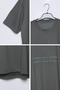 Crew Neck Embossed Printed T-Shirt - 3