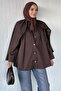 Hijab Jacket with Front Snap Closure and Cape - 2