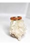 Red Gold Sparkle Detail Epoxy Design Ring Size 25 - 2