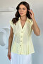 Women's Pleated Sleeveless Shirt