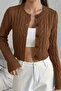 Knitted Patterned Women's Knitwear Cardigan (Available in S, M, L) - 3