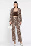 Women's Patterned Kimono Pants Double Set