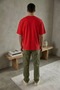 Men's Crew Neck Embossed Printed T-Shirt - 2
