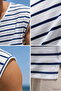 Men's Japanese Sleeve Stripe Patterned T-Shirt - 4