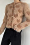 Women's Front Buttoned Bearded Knitwear Jacket (Available in S-M-L) - 2