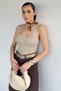 Square Collar Strappy Lycra Women's Knitwear Blouse (Available in S, M, L) - 2