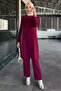 Women's plus size embellished tunic and pants hijab two-piece set