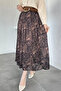 Perry Elastic Waist Pleated Hijab Skirt with Belt Accessory - 3