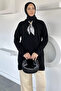 Crew Neck Scarf Hijab Knitwear Tunic