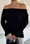 Women's Madonna Collar Self-Line Patterned Knitwear Blouse - 2
