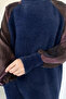 Gülseli Sleeve Patterned Silk Kübra Fabric Hijab Knitwear Tunic - 4