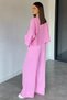 Women's Front Tie Short Kimono Elastic Waist Pants Double Set - 5
