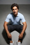 Men's Polo Neck Self-Patterned Knitwear T-Shirt