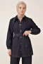 Gülseli Long Collared Denim Tunic Pants Hijab Double Set