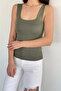 Square Collar Strappy Lycra Women's Knitwear Blouse (Available in S, M, L)