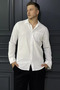 Single Pocket Snap Button Men's Long Sleeve Shirt