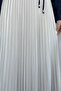 Pleated hijab skirt with elastic waist
