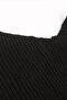 Shoulder Open Embossed Women's Knitwear Sweater - 3