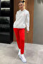 Text Embroidered Women's Tracksuit Set - 2