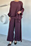 Gülseli Women's Transparent Blouse and Pants Two-Piece Set - 2