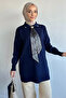 Gülseli Polo Collar Hijab Accessory Tunic with Scarf Accessory - 2