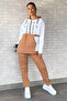 Embroidered Kangaroo Pocket Women's Shardonlu Tracksuit Set - 2