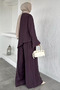 Lined Layered Detailed Blouse and Pants Hijab Double Set - 5