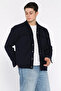 Men's Front Snap Button Cashmere Shirt Jacket - 2