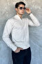 Men's Knitwear Sweater with Front Zipper Detail