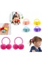 10 Colorful Pompom Hair Clips - 3