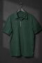 Men's Polo Collar Half Zipper T-Shirt - 4