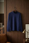 Men's Half Turtleneck Embroidered Sweatshirt - 4