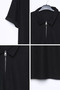 Polo Collar Zippered Slim Fit Men's T-Shirt - 3